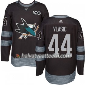 Miesten NHL San Jose Sharks Pelipaita Marc-Edouard Vlasic 44 1917-2017 100th Anniversary Adidas Musta Authentic